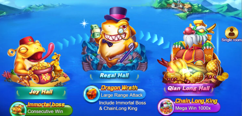 Bắn Cá Royal Fishing tại FANVIP: Cách chơi chuẩn, săn boss nhận thưởng lớn 3 Các phòng chơi đa dạng